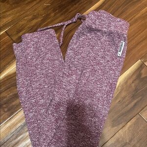 Gymshark Burgundy Knit Joggers